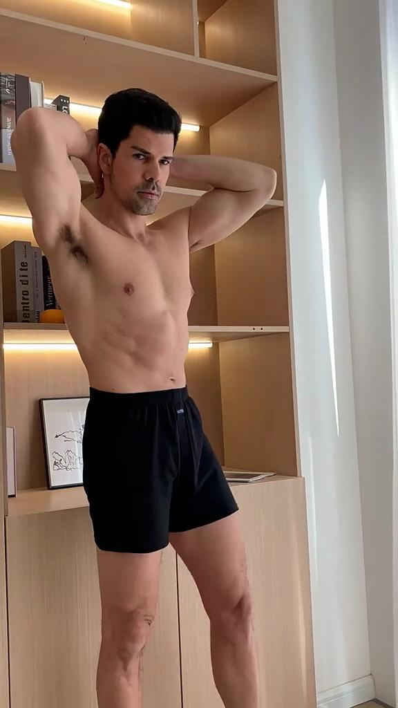 Slip a vita alta con elastico in vita, slip da uomo sottili, tinta unita, pantaloncini larghi