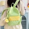 Color Block Women's Backpack Student Schoolbag
