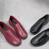 Middle-aged and Elderly Women's Spring and Autumn Loafer Shoes Mom's Soft Sole Flats Granny's Comfortable Non-slip Flat Slip On Shoes