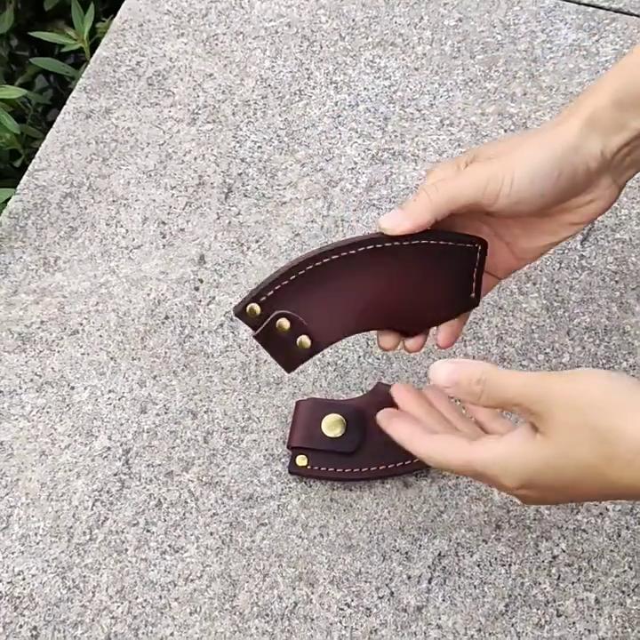 PU Leather Knife Case Axe Head Knife Sheath Outdoor  Knife Cover Leather Knife Sheath Accessories  DIY Tool Bag  for Knife
