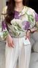 MODIQUE Spring Summer Plus Size Women Casual Loose Elegant Cotton Floral Print Puff Sleeve Blouse Shirts Lady Oversize O-Neck Long Sleeve Pullover