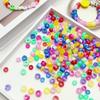 50/100Pcs Acrylic Two-color Barrel Beads Loose Beads For Necklace Bracelet DIY Jewelry Making