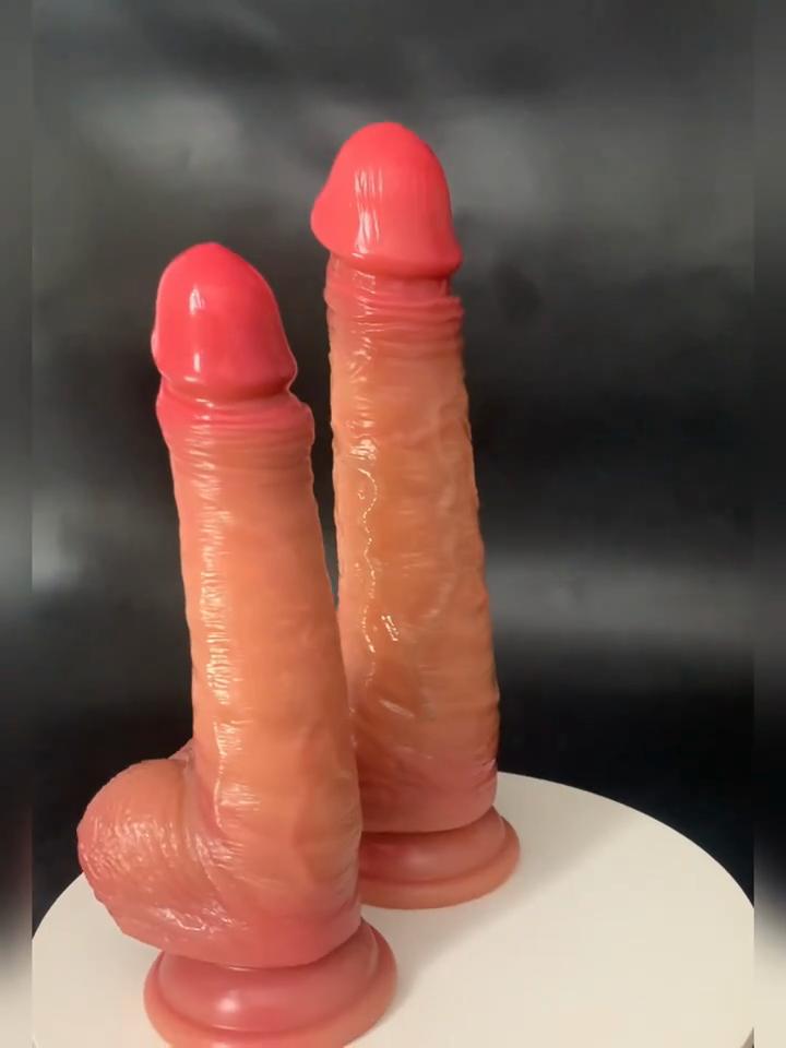 8,66" Realistyczny Dildo z Płynnego Silikonu – Miękka Tekstura Skóry, Łatwo Wsuwający Się, Mocna Przyssawka, Elastyczna Zabawka Seksualna Analna i Waginalna dla Kobiet, Mężczyzn i Par