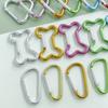 1pc Mountaineering Buckle Love Star Buckle D-Shaped Buckle Color Backpack Buckle Aluminum Keychain DIY Accessories