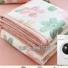 Water Wash Cotton Summer Quilt With Vibrant Floral Print For Home Use