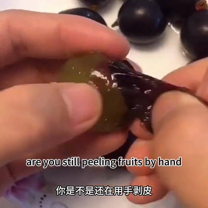 Elektryczna Obieraczka do Winogron i Czosnku, Automatyczna Obieraczka, Ładowana przez USB Wielofunkcyjne Narzędzie do Obierania Małych Owoców i Pomidorów