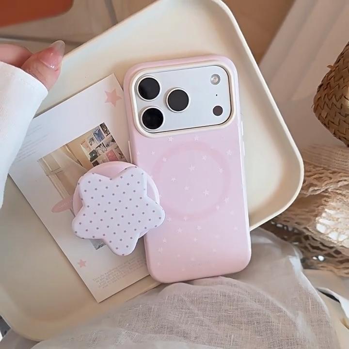 Creative Star Stand Phone Case for iPhone 16, iPhone 17, and iPhone 17 Pro Max