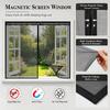 Magnetic Mosquito Screen, Window Screen, High-Density Polyester Screen, Magnetic-Closure Screen To Keep Out Mosquitoes and Flies—Black