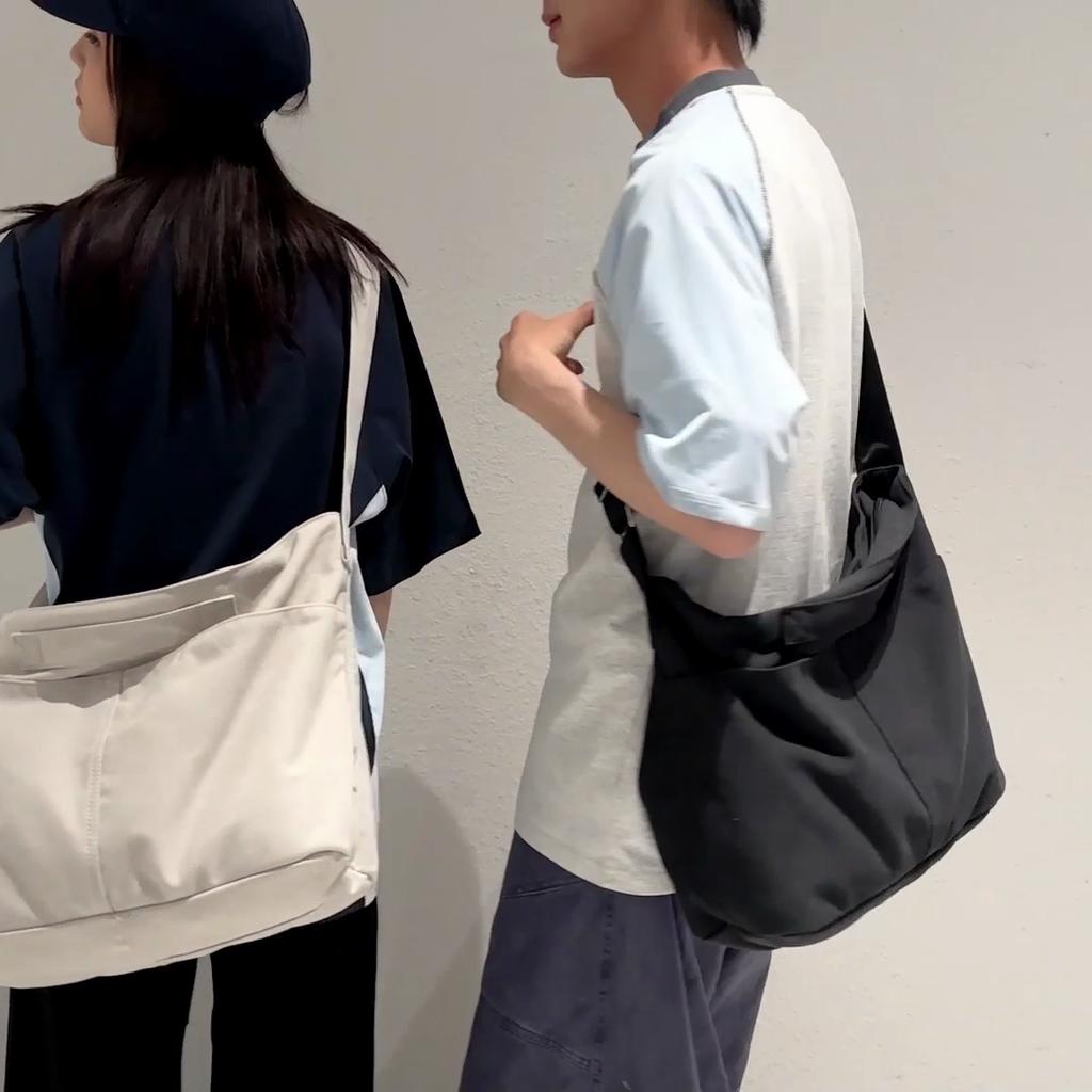 Borsa a Spalla Monocolore Unisex Grande Capacità Borsa a Tracolla per Pendolari