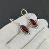Beautiful Red Garnet Gemstone Earrings, 925 Sterling Silver Earring, Handmade Boho Silver Jewelry Dangle Earrings, Mother's Day Gift