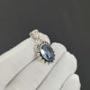 Beautiful Aquamarine Gemstone Silver Pendant In 925 Sterling Silver- Handmade Design, Everyday Wear Jewelry, Unique Pendant Birthday Gift For Love