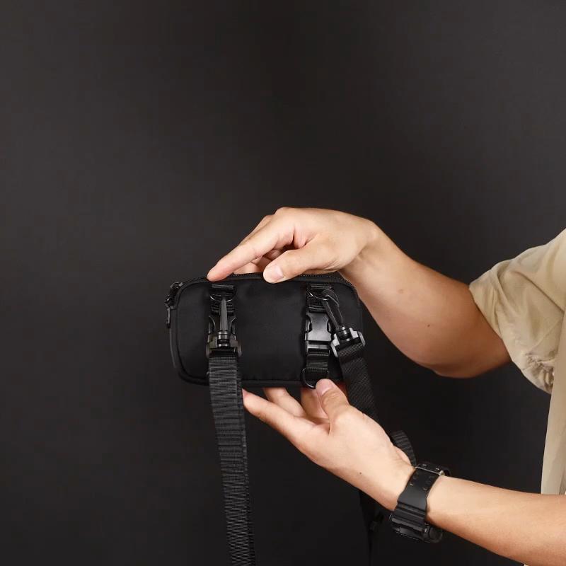 Pánská mini taška na mobil Malá přenosná taška přes rameno Crossbody taška