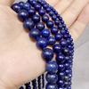 Natural Lapis Lazuli Stone Round Loose Beads For Jewelry Making Diy Bracelet Necklace