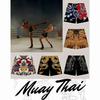China Chinese Retro Dragon Muay Thai Boxing Kickboxing Shorts 3D Print Training Unisex Men Women Quick Dry Fitness Gym Sport Workout Casual Streetwear