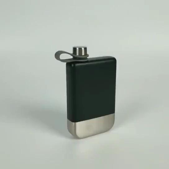 9 Oz Leak-proof Hip Flask with Screw Down Cap 304 Stainless Steel Tour