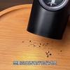 Electric Salt and Pepper Grinder Set, Adjustable Thickness, Electronic Spice Grinder with Decorative Base and LED Light
