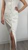 Auf Lager Sommer Atemberaubendes Urlaubs-Halterkleid Rückenfrei Alles Baumwolle Hochwertiges Gefühl Slim Fit Langes Kleid