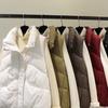 Módní dámská parka bez rukávů, zimní svrchní oblečení, elegantní tlustá teplá vesta, dámské krátké kabáty
