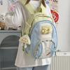 Student Schoolbag Women's Contrast Color Backpack Children's Backpack for Girls