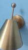 Handmade Brass Wall Sconce: Mid-Century Style Pivot Light