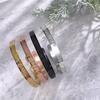 Stainless Steel Ayatul Kursi Cuff Cuff Bracelets Islamic Muslim Arabic God Messenger Bracelet for Women Moroccan Arabic Jewelry