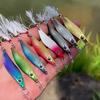 Metal VIB Leech Spinners Spoon Lures 7g/10g/15g/20g Artificial Bait With Feather Hook Night Fishing Tackle for Bass Pike Perch