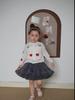 Children's Spring and Autumn Baby Cardigan Knitted Sweater Hollow Top Outerwear Girls Love Thin Jacket