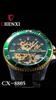 Pánské hodinky Automatické mechanické hodinky z nerezové oceli Voděodolné obchodní náramkové hodinky Relojes Hombreino