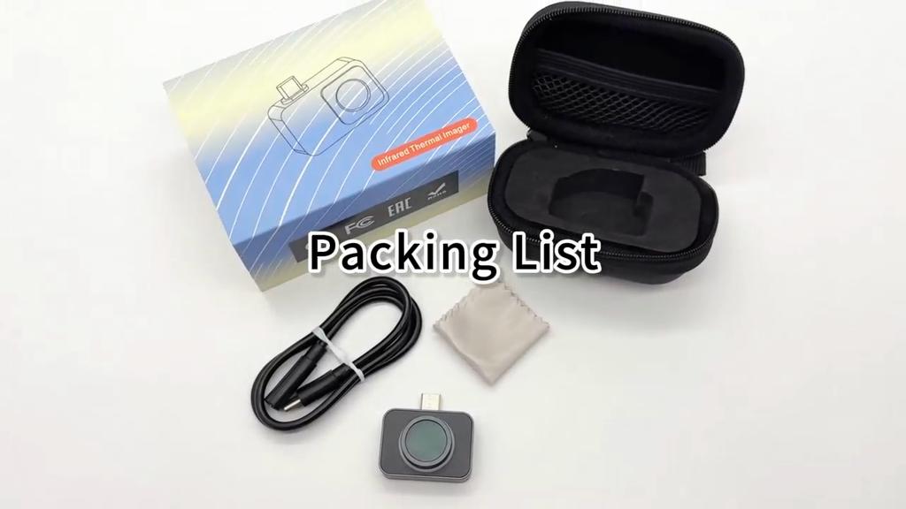 Thermal Camera, Compatible with USB-C Android Device, 512 x 384 Super Resolution, 256 x 192 IR Resolution Thermal Imager, -4°F~1022°F Temp Range -Grey