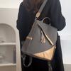Tassel Backpack Large Capacity Women's Color Contrast Commuter Backpack Multifunctional Shoulder Bag