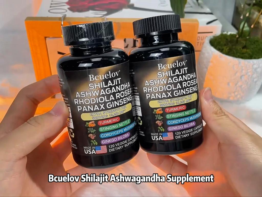 Bcuelov Capsules 15250mg Containing South African Drunken Solanum Rhodiola Ginseng To Improve Energy 120 Capsules