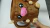 Highland Cow Ice Cream Pint Holder with 2 Spoons Slot Snack Drawer Drinkware Handmade Ice Cream Cup Cover Holders Containers