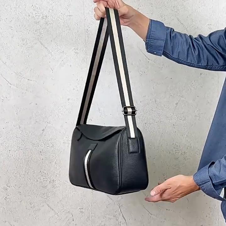 New Design Men Bag Soft Genuine Leather Boy's Flap Cowhide Leather Shoulder Bag Men's Crossbody Messenger Bags Fashion Style