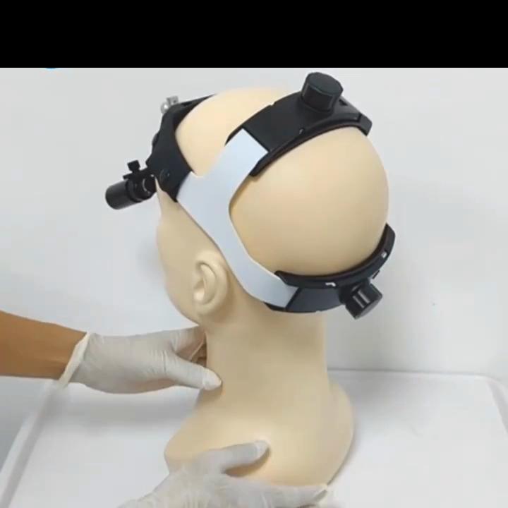 5X/6X Dental Surgical LED Headlight Headband Binocular Loupes Brightness Spot Ajustable Headlamp for ENT Dentist Lab Instrument