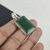 Dainty Green Onyx Gemstone Pendant 925 Sterling Silver- Handmade Design, Everyday Wear Jewelry, Unique Green Onyx Pendant Gift For Love