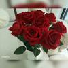 Artificial Flower Single Velvet Rose Flower for Wedding Decor