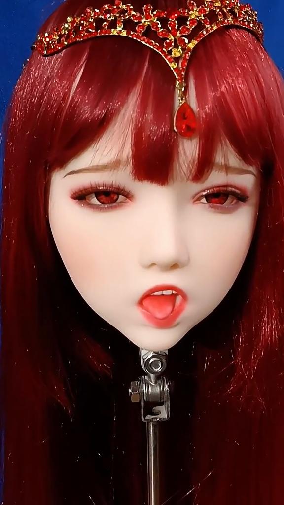 Hlava sexuální panenky pro dospělé Vynikající make-up Tpe Měkká gumová hlava Vyřezávaná s ústy Orální sex Sexuální hračka pro dospělé muže