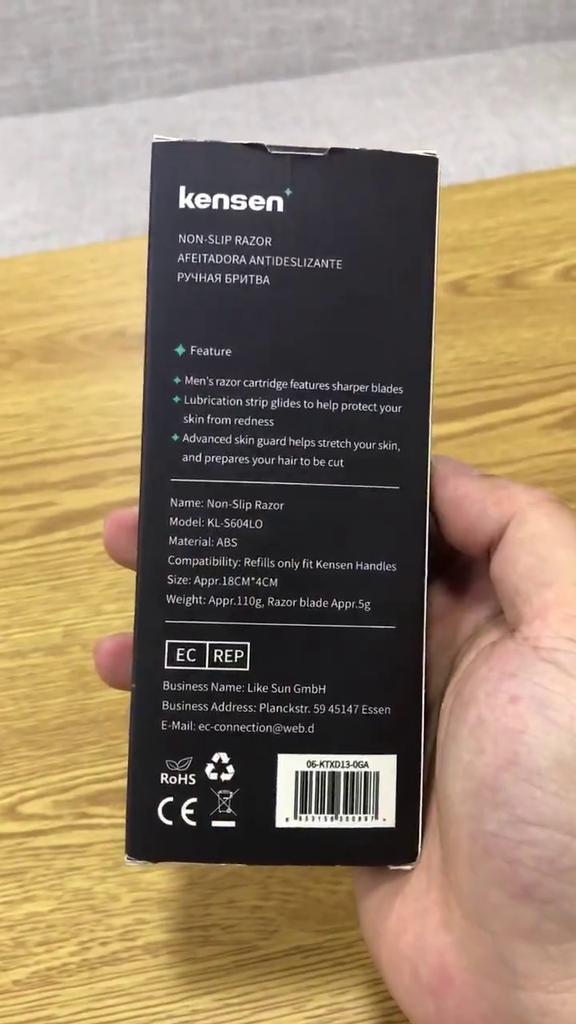 Hassas Ciltler ve Tüm Cilt Tipleri için Erkek Tıraş Makinesi Kensen, 1 Tıraş Makinesi