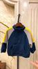 Kids Color Block Polar Fleece Jacket Stand Collar Zip Up Outerwear Spring Autumn Clothing for Boys and Girls Toddler and Children
