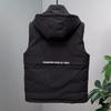 Plus Size S-8XL Winter Sleeveless Parkas Man Outerwears Waterproof Fashion Men's Warm Vest Hooded