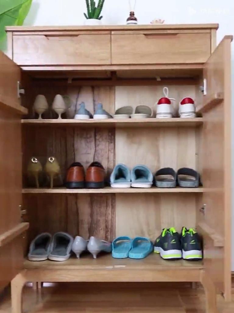 Daisy Leaf Space-Saving Shoe Storage Organizer, Double-Layer Shoe Rack, Thickened Adjustable Shoe Rack, Grey, 10-Shoe Storage