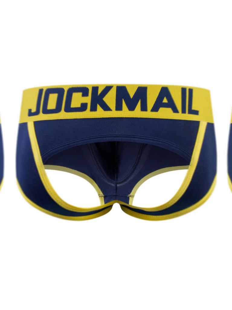 Boxer JOCKMAIL Colour Block Design Low Rise Open Back Men's Briefs Breathable Sports Trunks Underpants
