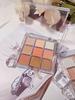 9 Farben Matte Schimmer Lidschattenpalette Butter Toast & Taro Erdtöne Aufbaubares Pigment Lang Haltendes Make-up