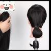 MISSQUEEN Synthetic Short Straight Ponytail Hair Extensions Claw Clip In Ponytail Extension For Women Daily Use
