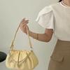 Autumn and Winter New Niche Square Cloud Pleated Bag Women's Commuting Simple and Versatile Handbag Underarm Bag