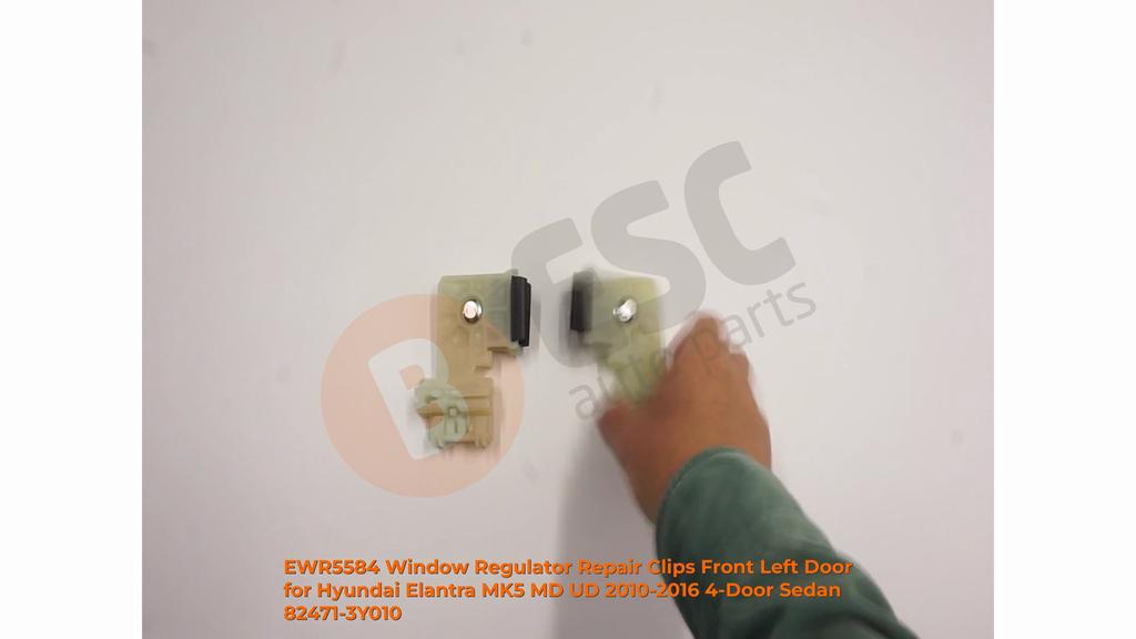 EWR5584 Window Regulator Repair Clips Front Left Door for Hyundai Elantra MK5 MD UD 2010-2016 4-Door Sedan 82471-3Y010