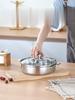 Stainless Steel Steamer Pot 4-Person Capacity Stew Pot for Porridge Soup Induction Cooktop Compatible Heat-Resistant Hard Boiled Egg Cooker for