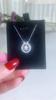 Lindon S925 Sterling Silver Moissanite Luxury Personality Pendant Necklace Women's Classic Tide Sugar Full of Wild Clavicle Chain