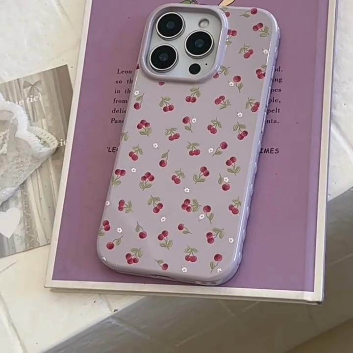 Little White Flower Cherry Case for iPhone 17 iPhone 17 Pro Max