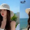Fashionable Summer Sun Hat For Women With Large Brim And Breathable Polyester Material